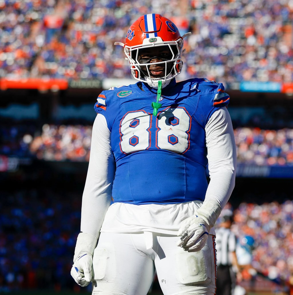 Caleb Banks as a member of the Florida Gators